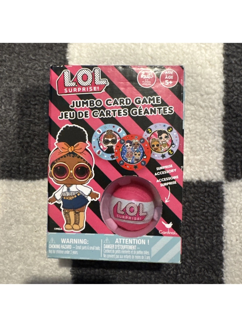 L.O.L. Surprise! Jumbo Card Game - Pink & Black
